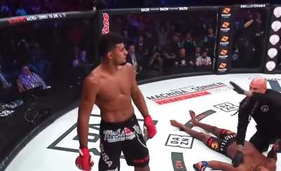 Clowning around inside the octagon.