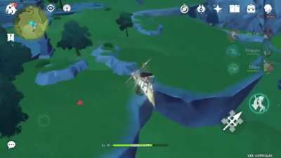 You can use a big anemo slime as a trampoline :D