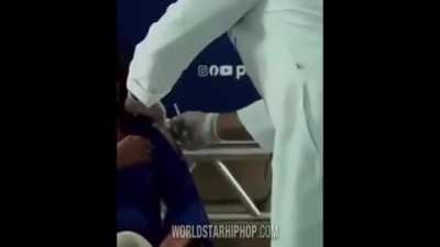 ⛔HE dosnt actually give her the vaccine....Watch closely⛔