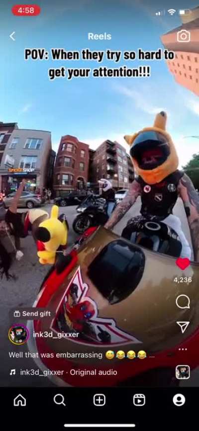 Never. Touch. The. Bike.