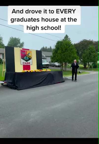 The dedication of this man