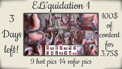 3 Days left to get access to all this content for the lowest price ever ! 😍

Join my premium OF before Sunday 28th at 5pm and everything will be sent to you ! ♥
If you miss this, you'll have to pay the full price for each before they disappear forever soo