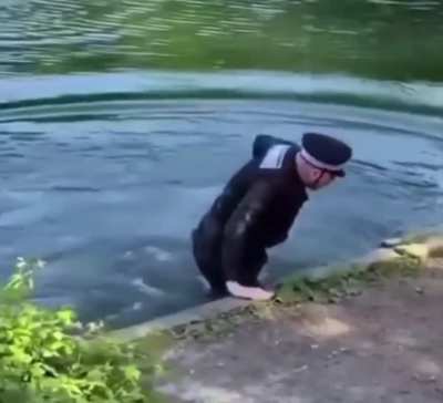 I don’t think the police enjoyed that move...