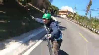 A downhill run that I almost lost my life. (Wobbles of D☠ATH)