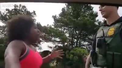 WCGR telling the cop he is hot.