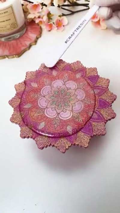 I made a Mandala Coaster / Jewellery Display