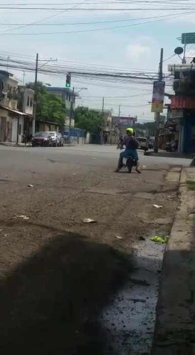 Just kids playing on a street in Brazil...