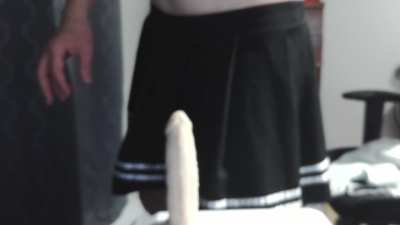 Teasing my ass with a dildo on Locktober 6th