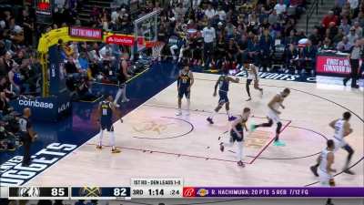 [Highlight] KAT to Rudy! The Wolves bigs combine as the offence is flowing magnificently. Minnesota finish with 40 points on 17/21 shooting in the 3rd.