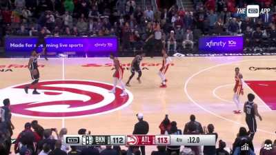 [Highlight] Trae Young and Mikal Bridges trade back to back huge shots late in the game