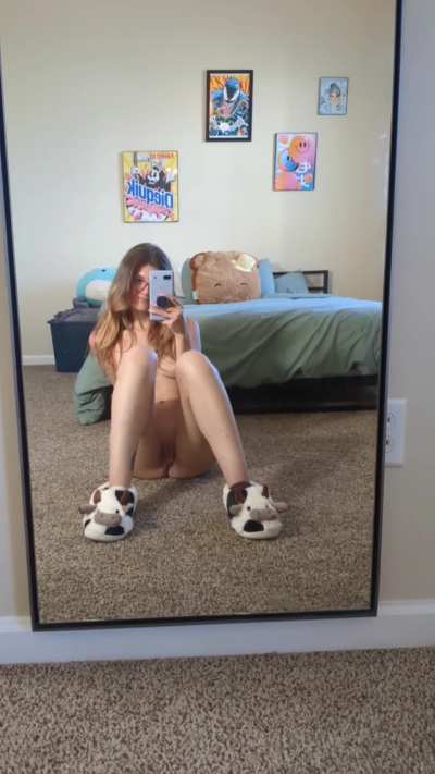 I have a surprise in-between my legs for you!
