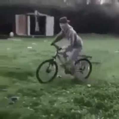 Riding into a fire