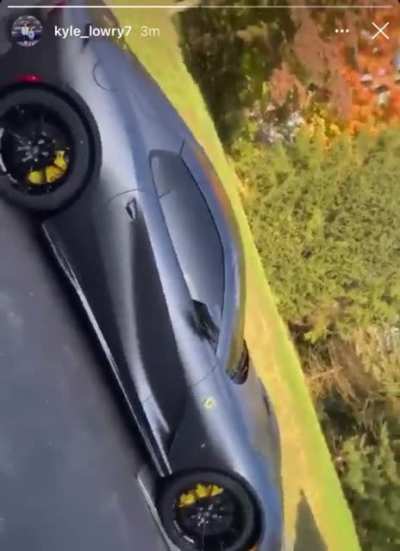 Kyle flexing his new Ferrari