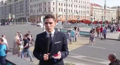 Opposition activist arrested while reporting live about arrests of opposition activists