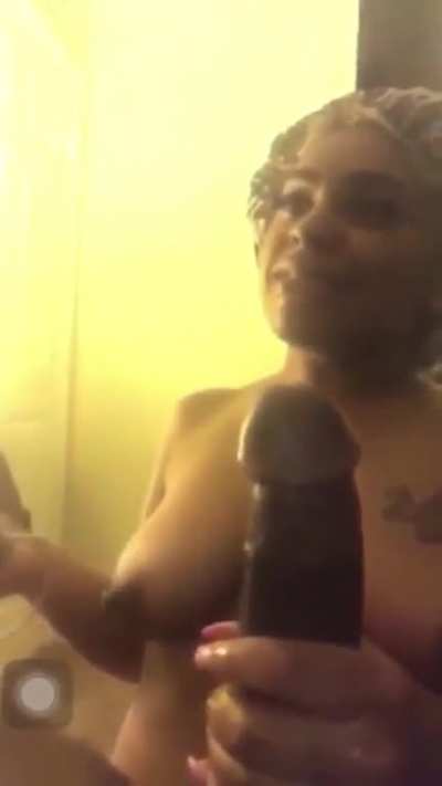 Sucking my dick while her mom is on the phone🍆💦📱