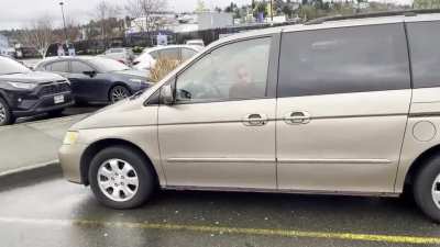 Who’s staring me down in this parking lot?