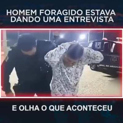Wanted man in a live interview on internet