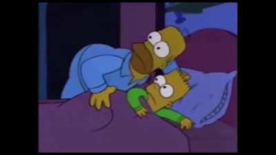 Homer Tells Bart Something