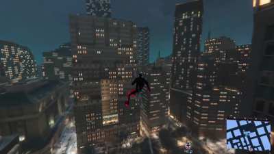 Got this cool glitch while trying to find Howard's pigeons in's Miles Morales