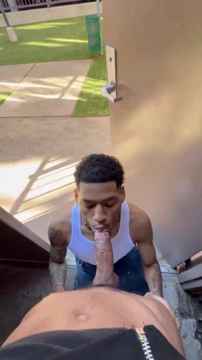 sucking at the front door