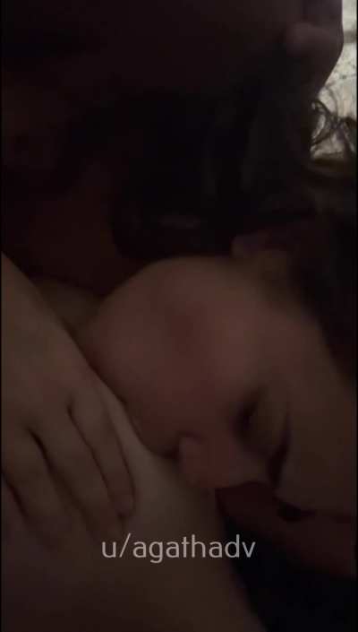 Would you suck her other boob if given a chance?