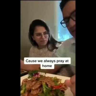 praying before eating