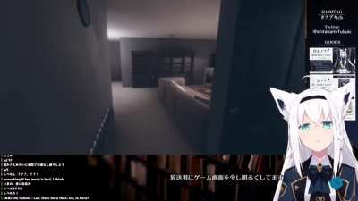 Fubuki plays with a ouija board