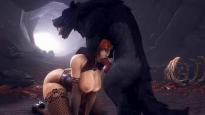 Face fucked by a wolf beast (Noname55)