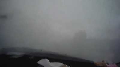 A relaxing car ride in the rain