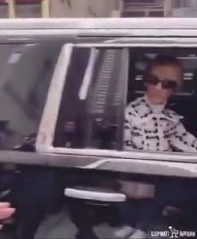 Celine Dion's reaction to a fan singing her song.