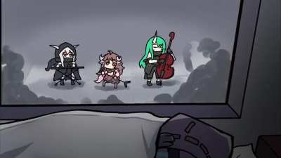 Dokutah trying to sleep #2 (animation by @HarlequinWheels)