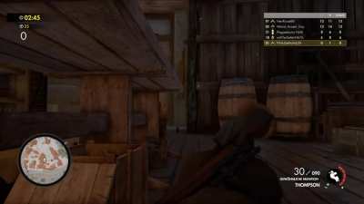 Was playing some Sniper Elite 4 with my lads and one of us recorded it