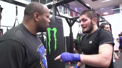 DC & Khabib clowning Dom Cruz