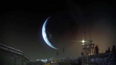 I took a video of earth from the moon while i worked out