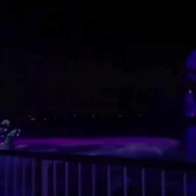 Flashy bright lighted jet skier