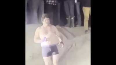Drinking and playing with fireworks