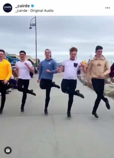 This Irish dancing group’s fun choreography!