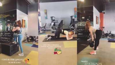 Madelaine Petsch Instagram Workout Compilation