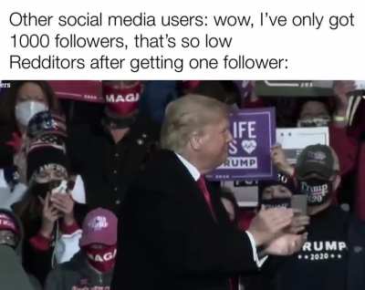 I’ve got 1 follower! I’m famous!