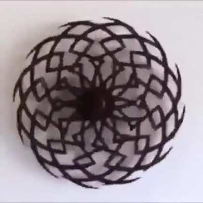 This kinetic sculpture in action