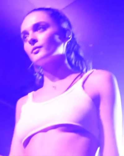 On stage