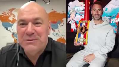 Dana White on a potential boxing match with Eddie Hearn: 