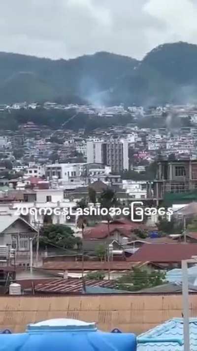 On 20.7.2024, 107mm rockets fired by the Chinese-backed MNDAA landed around the Mansu Shan Buddhist Monastery in the center of Lashio City, northern Myanmar.