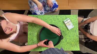 ignoring handjob mixed with a dice challenge