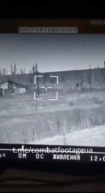 Ukrainian soldiers using a Stugna-P ATGM destroy a Russian ATGM, Donetsk region. November 2023.
