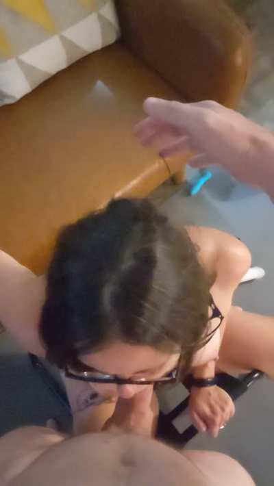 Too bad you can’t see I am riding the FUCK outta this insane dildo