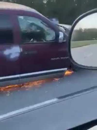Caused major grass fires along a major interstate highway
