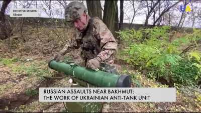 Work of Ukrainian anti-tank teams with Stugna-P and Javelin in the direction of Bakhmut (11/2023)