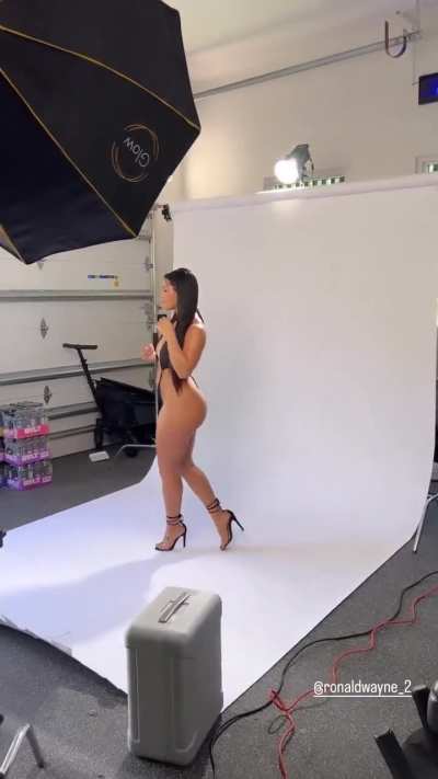 On her modeling tip
