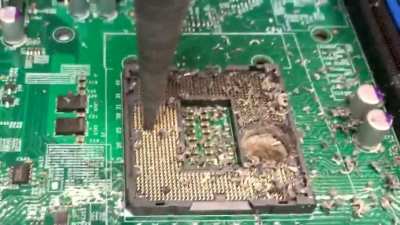 How to unbend LGA pins.